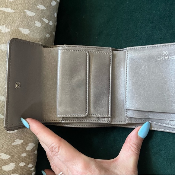 Chanel gray wild stitch Quilted Wallet main image 0